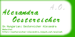 alexandra oestereicher business card